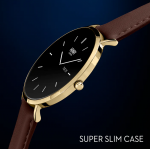 Henry London 智能手錶 HSL007 (金色和朱古力色皮革)